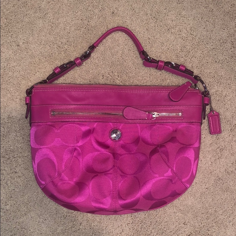 Hot pink Coach Purse